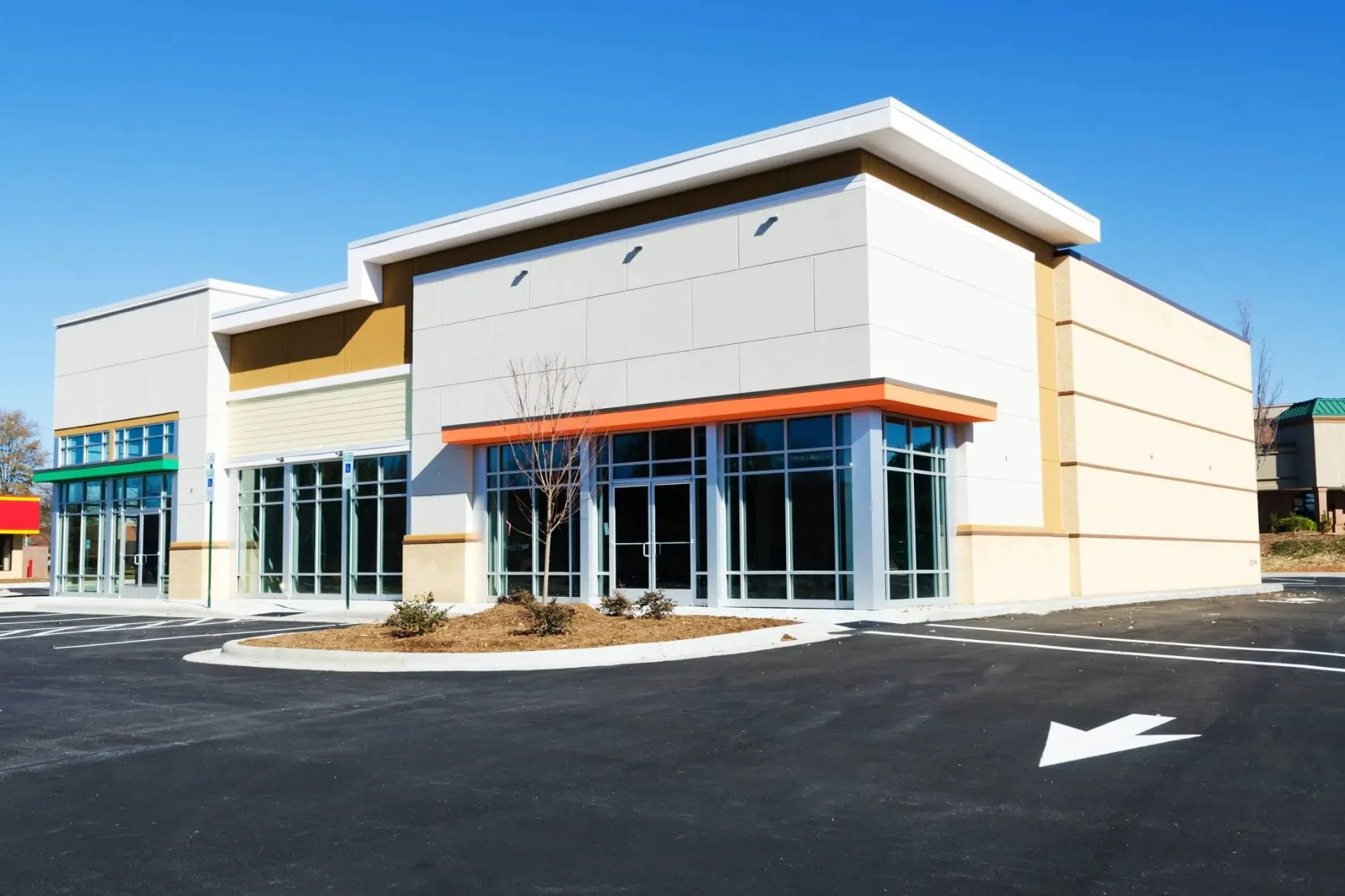 Commercial Building Parking Lot Oakland County Michigan