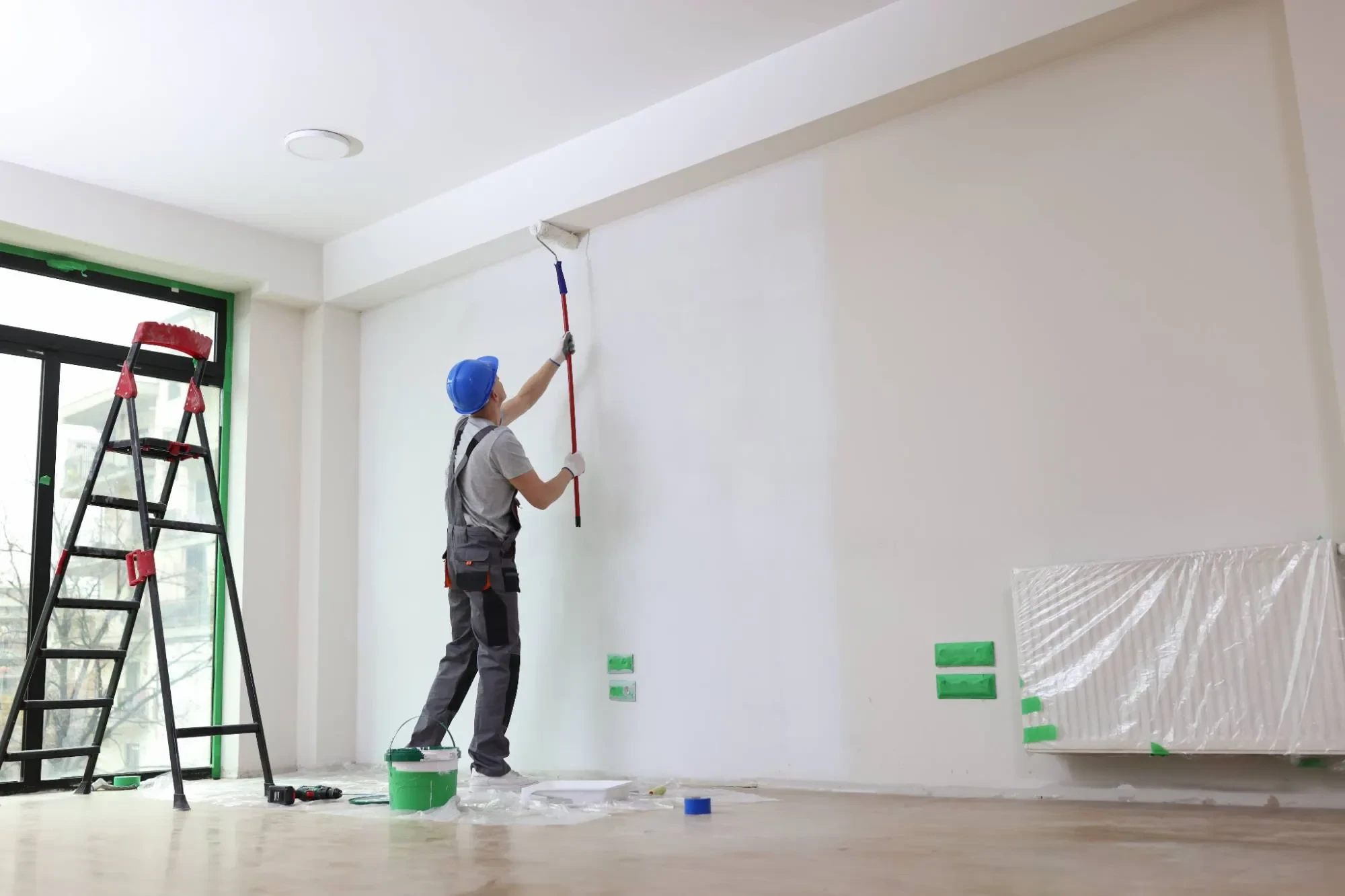Contractor Painting High Wall Oakland County Michigan