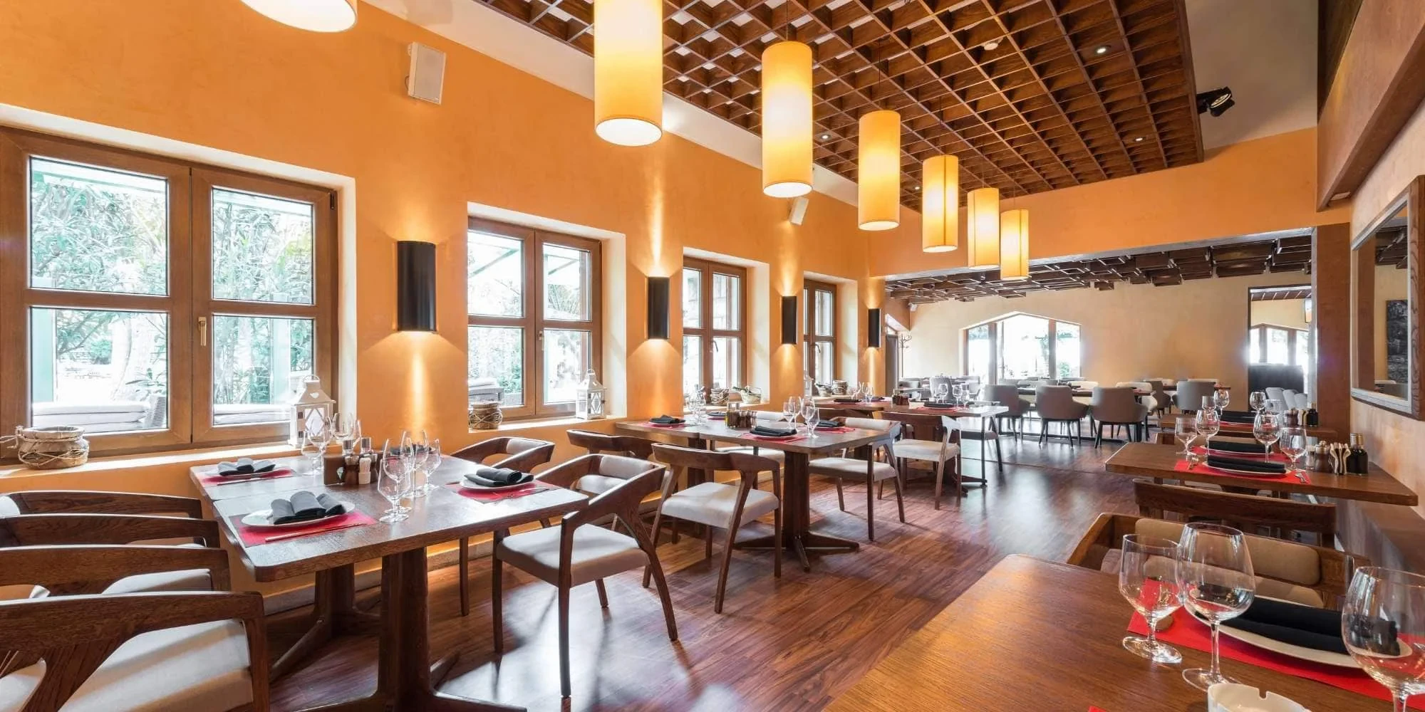 Cozy Warm Restaurant Interior Oakland County Michigan