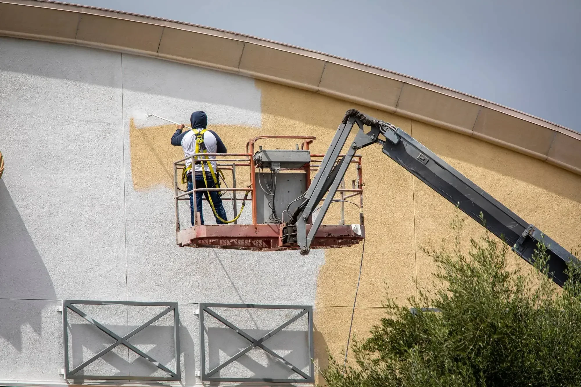 Exterior Wall Painting Lift Oakland County Michigan