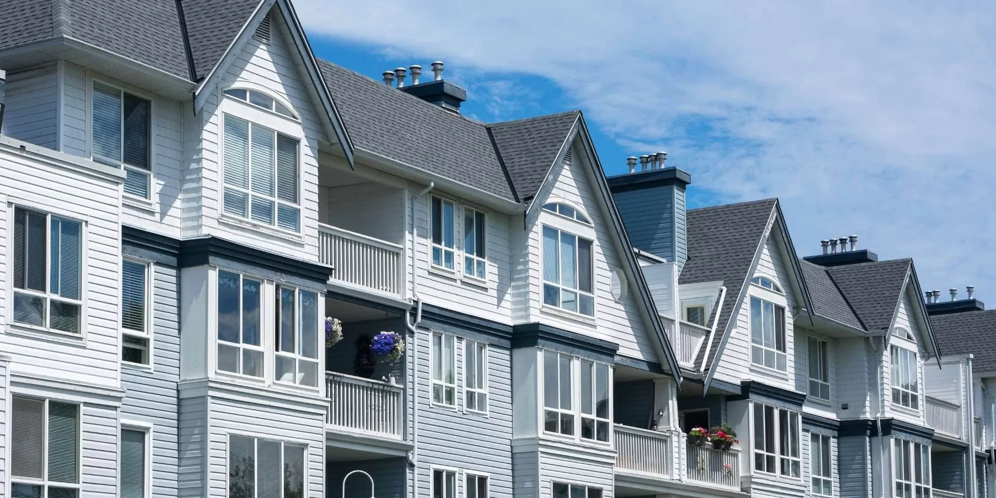Modern Apartment Buildings Sky Oakland County Michigan