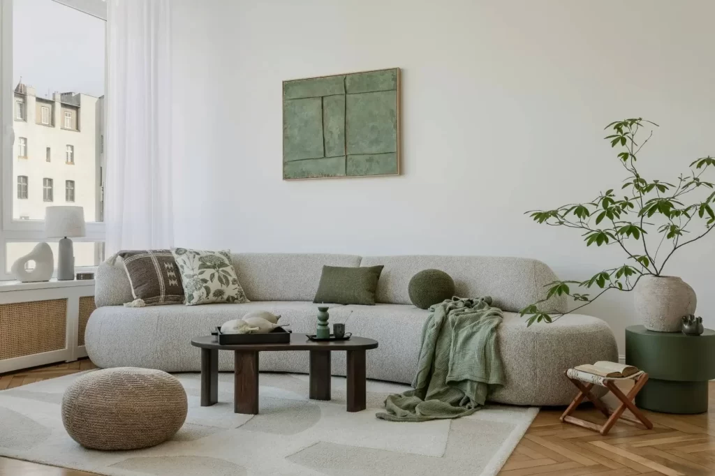 Modern Living Room Decor Oakland County Michigan