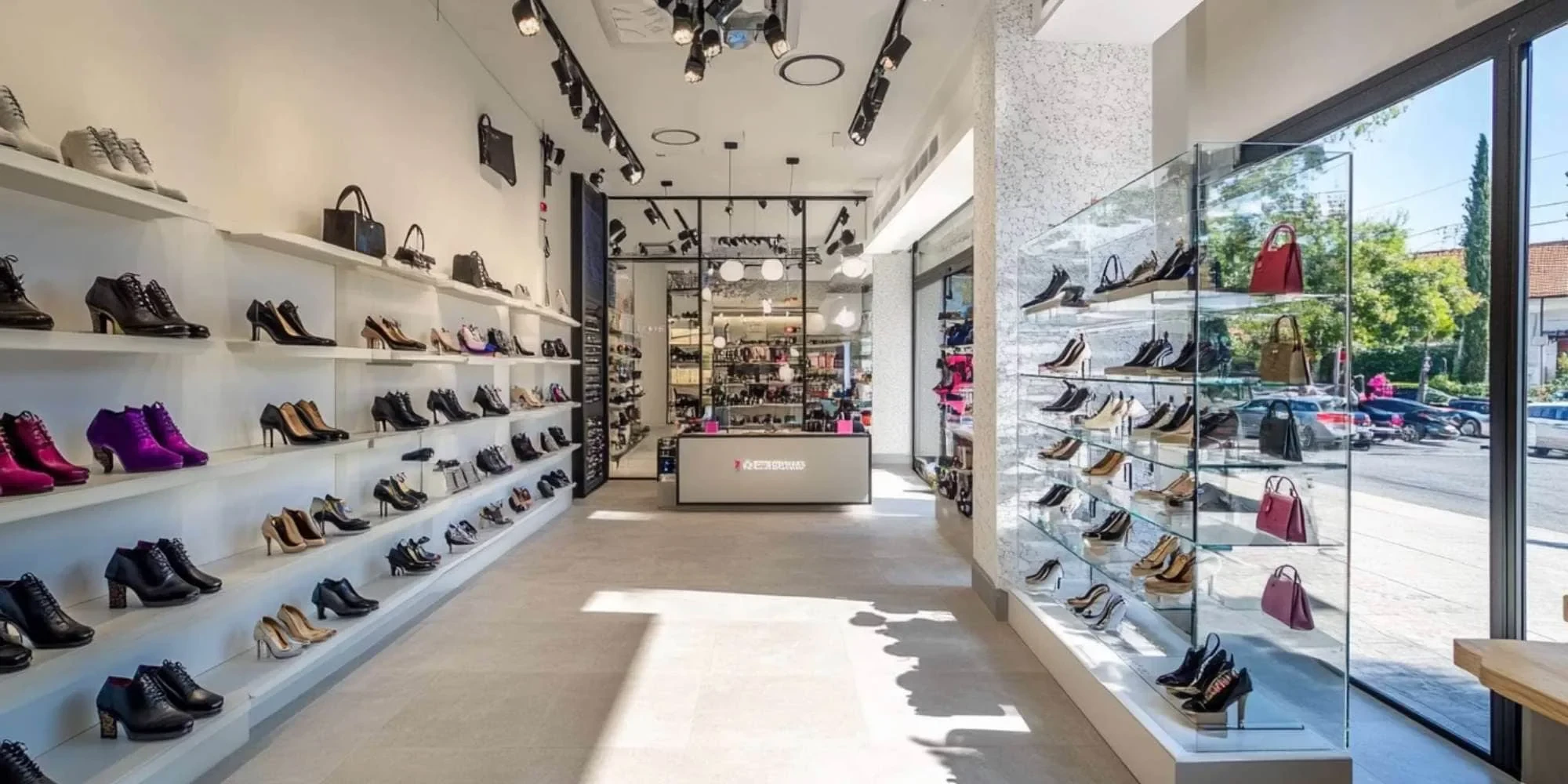 Modern Shoe Store Interior Oakland County Michigan